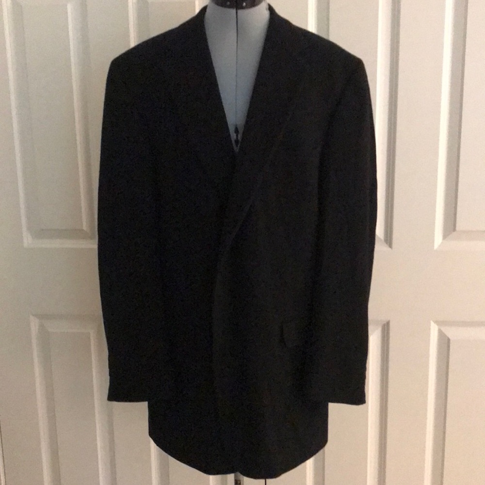 Brooks Brothers Classic Black Camel Hair Blazer 44 XL